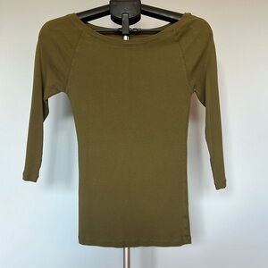 Green Quarter Sleeve Shirt